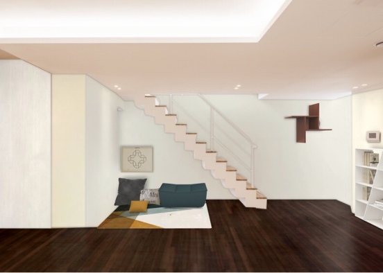 cozy stairs Design Rendering