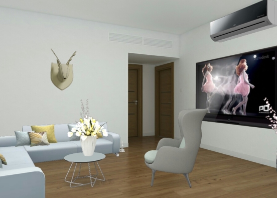 Television room Design Rendering