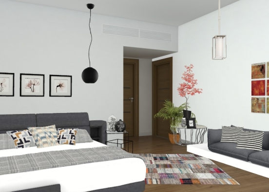 First try_bedroom Design Rendering