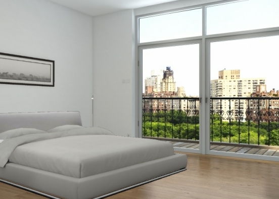 Modern Bedroom Design Rendering