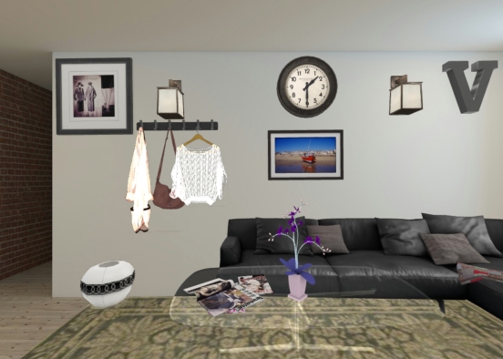 Eleanor's living room Design Rendering