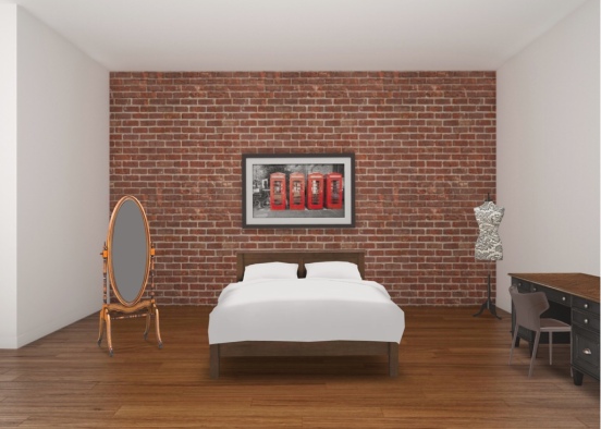 bedroom chari Design Rendering