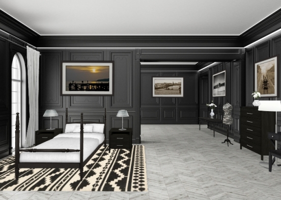 VIP Bedroom Design Rendering