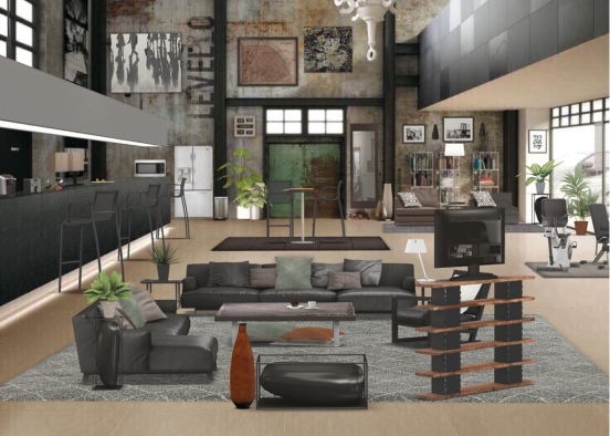 A Marilise (Template): A Loft for Two Design Rendering