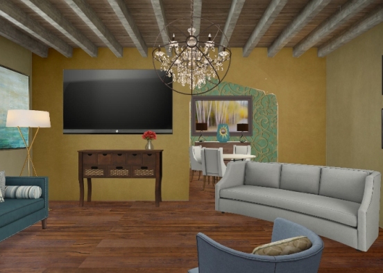 Tv Room Design Rendering