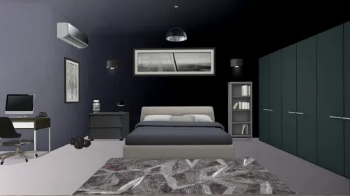 Modern bedroom for boy