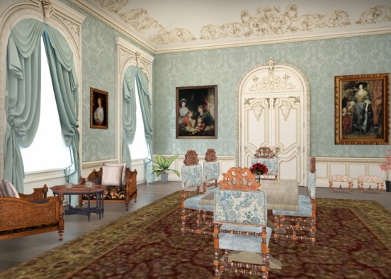 Dining room. Downtown Abbey Design Rendering