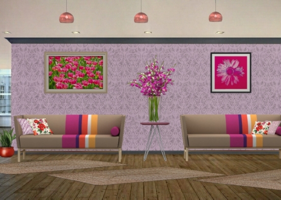 Sala das flores Design Rendering