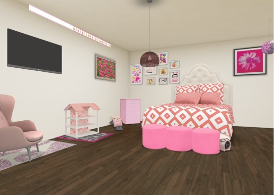 little girls room  Design Rendering