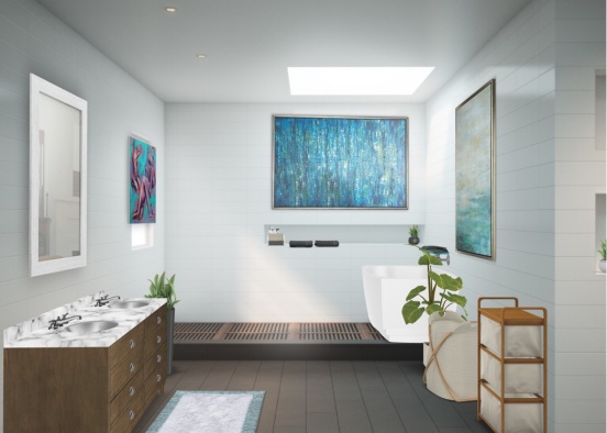 Relaxing bathroom  Design Rendering