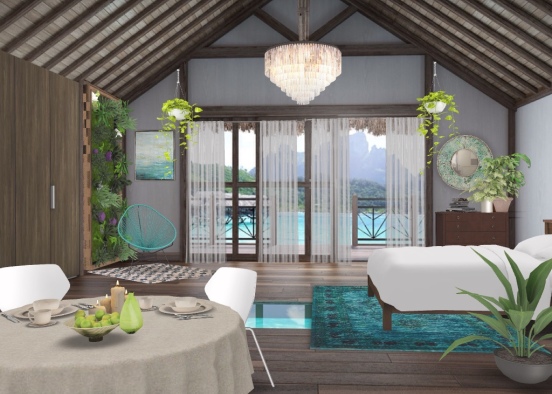 Beautiful, Exotic, Honeymoon suite  Design Rendering