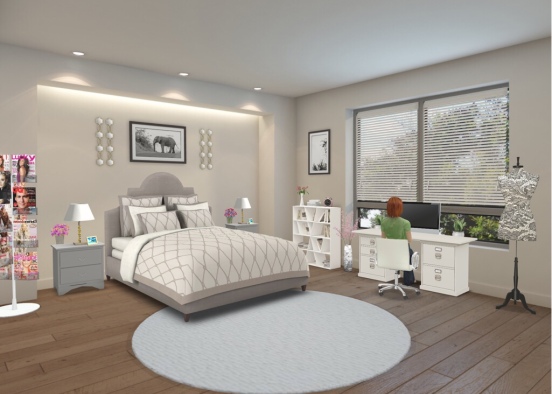 Teen Bedroom (❤️) Design Rendering