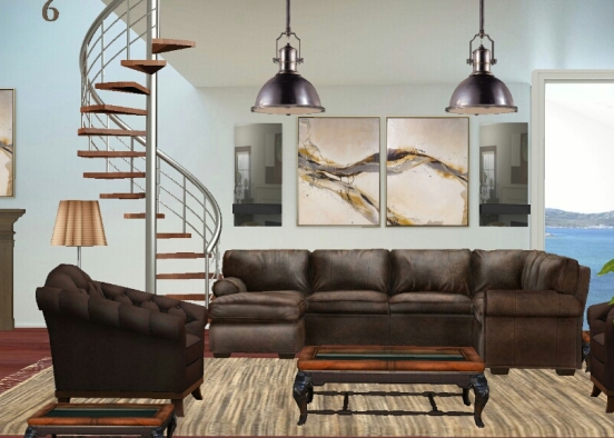 Sitting area off the living room 180511 Design Rendering