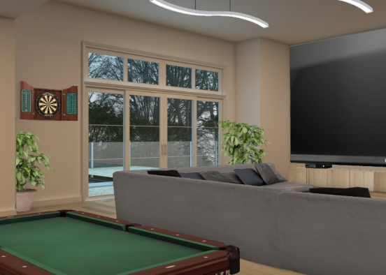 TV room Design Rendering