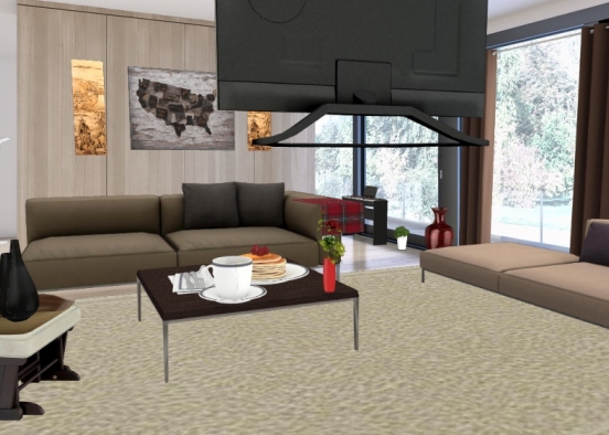 New living room suite Design Rendering