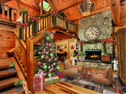 Christmas at the cabin