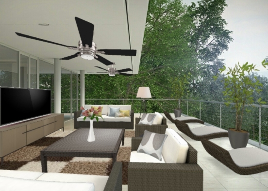 New outdoor living space  Design Rendering