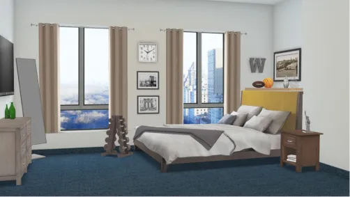 City nights bedroom 2