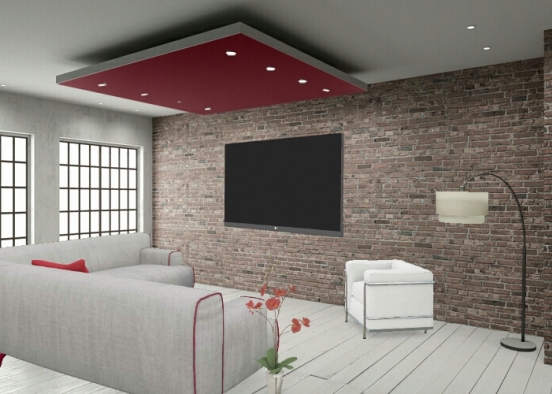 Living Room bordo Design Rendering