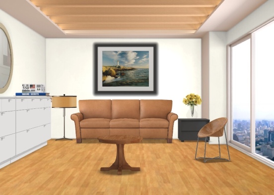 my first decoration of living room Design Rendering