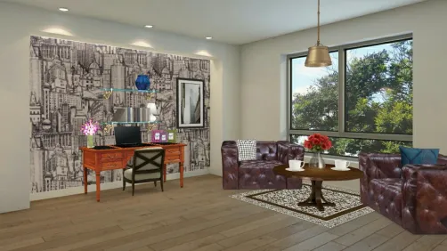 Cute old English style office space