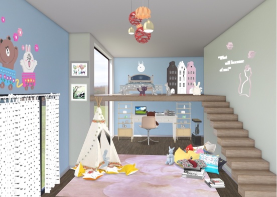 children’s duplex  Design Rendering