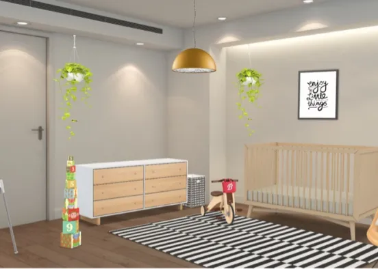 cute lively nursery  Design Rendering