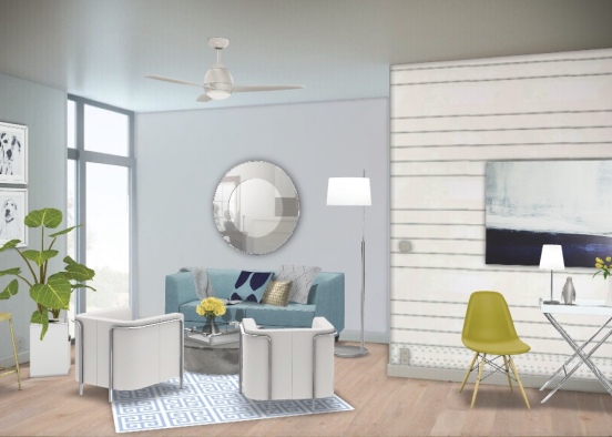 Modern living room- updated Design Rendering