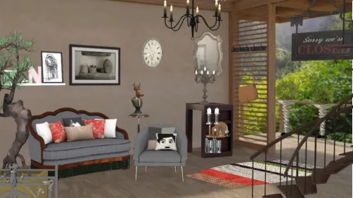 Entrance hall in English style