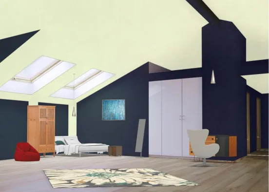 I wish this was my room lol Design Rendering