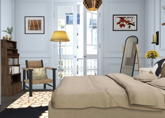 Paris room Design Rendering