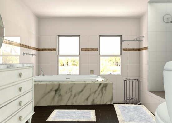 1st bathroom Design Rendering