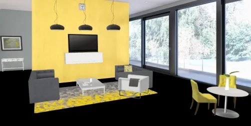 Yellow & Grey Open Plan