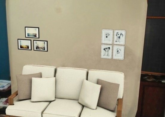 sofa wall Design Rendering