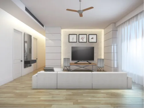 White black livingroom