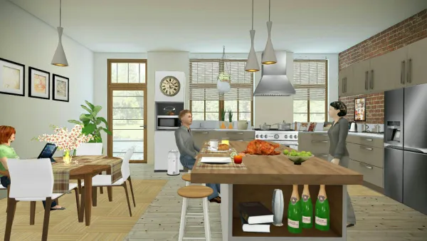 Professional interior design created with Homestyler 3D design software