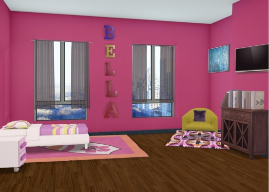 Bella’s Room!! Design Rendering