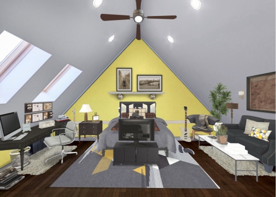 room in attic  Design Rendering