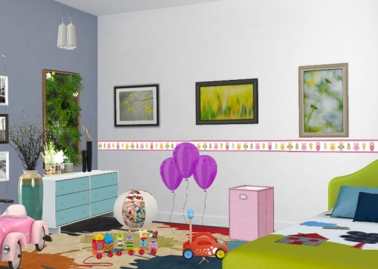 Dzakiya's room Design Rendering