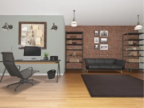 Industrial & Modern Home Office