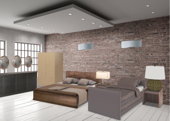 #cool bedroom  Design Rendering