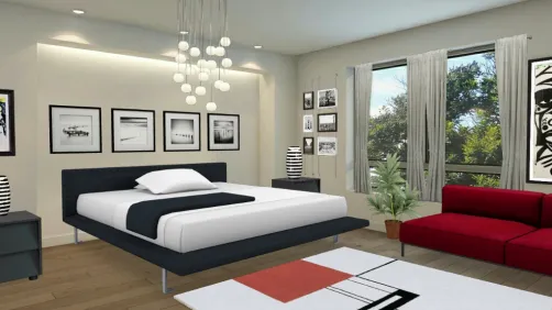 Modern bed room