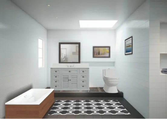 Banheiro chique 💗 Design Rendering