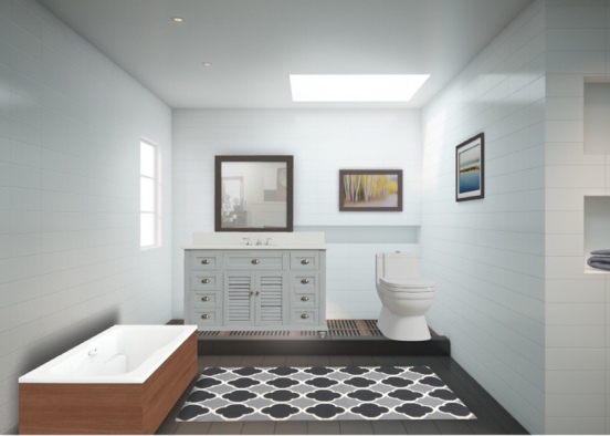 Banheiro chique 💗 Design Rendering