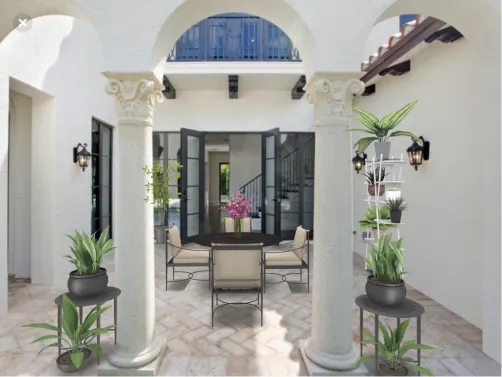 small dining patio 