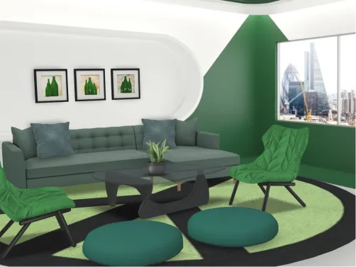 Modern Green Apartment