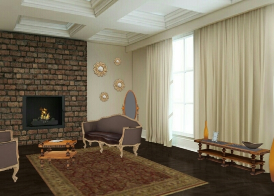 Roling living room Design Rendering