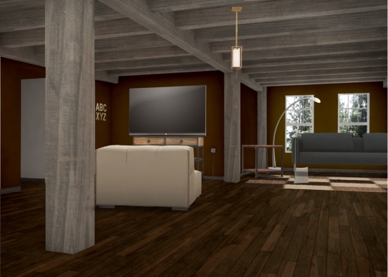 Lounge woods Design Rendering