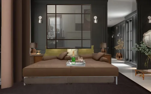 Quarto de hotel moderno