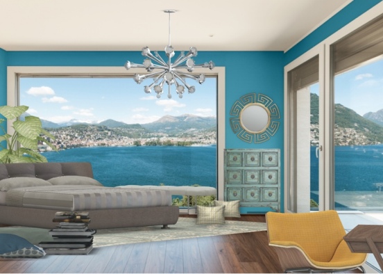 bedroom with a view  Design Rendering